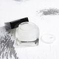 20ml 50ml Square Empty Glass Herb Jar For Eye Gel With Black Lid